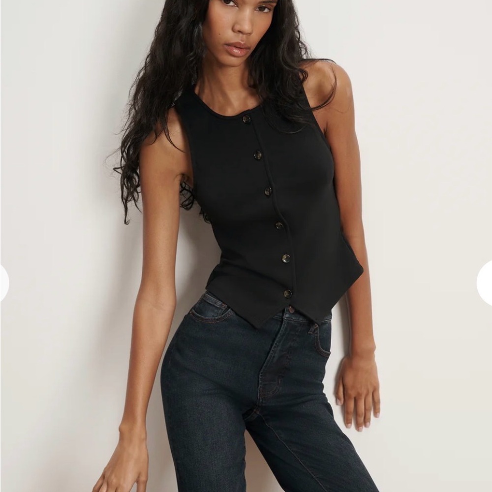 Veronica Beard Black Caroline Vest